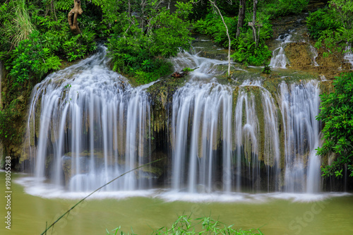 Sai Yok waterfall  Beautiful waterwall in nationalpark of Kanchanaburi province  ThaiLand.