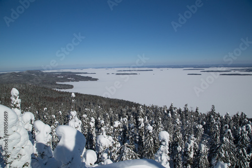 winter landscape from the mountain Koli