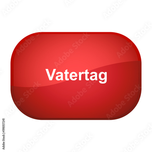 Glossy Button rot - Vatertag