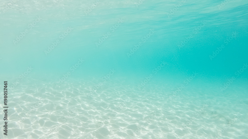 Caribbean turquoise underwater background