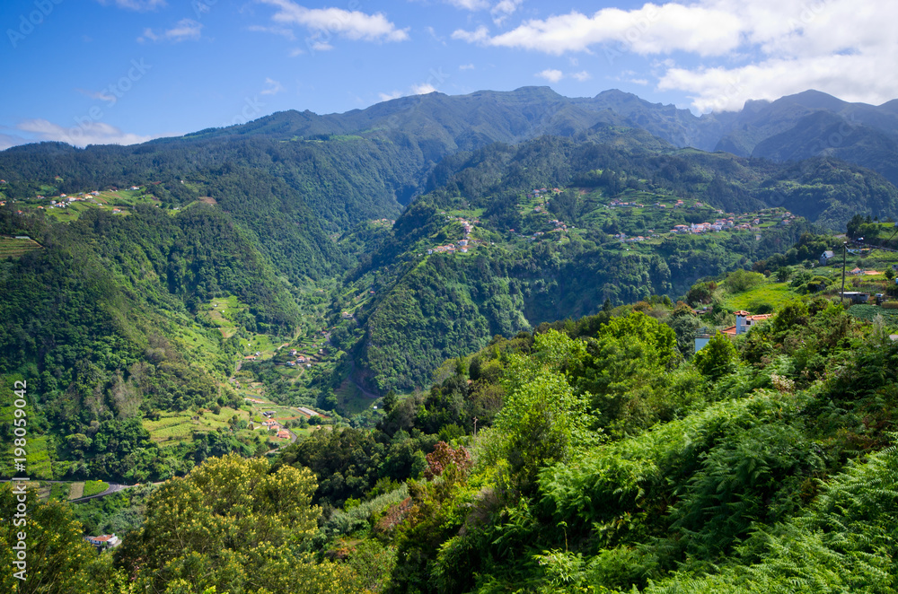 Landscape near Sao Jorge, Madeira island, Portugal