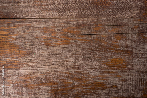 Old brown boards - beautiful wooden background with copy space