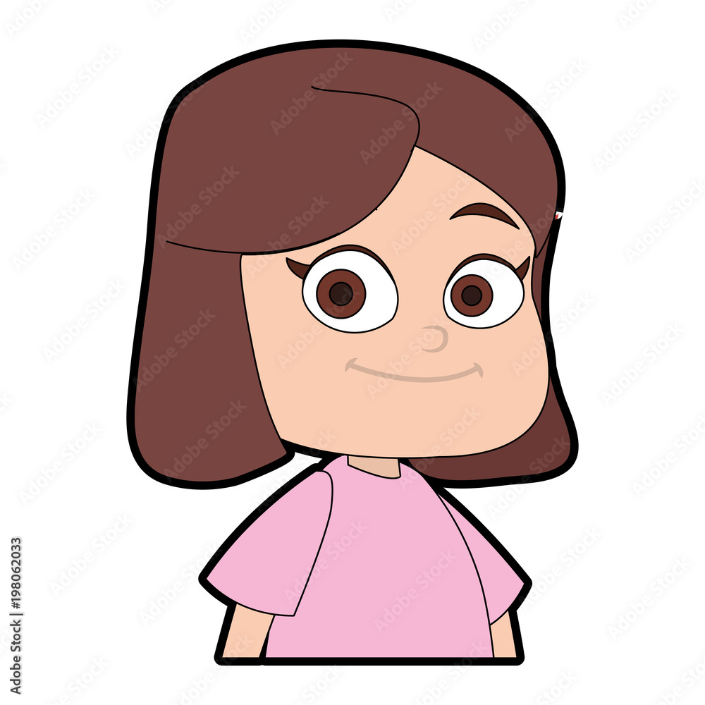 Cute girl cartoon with book vector illustration graphic design Cute girl cartoon with book vector illustration graphic design