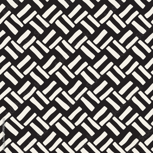 Hand drawn seamless repeating pattern with lines tiling. Grungy freehand background texture.