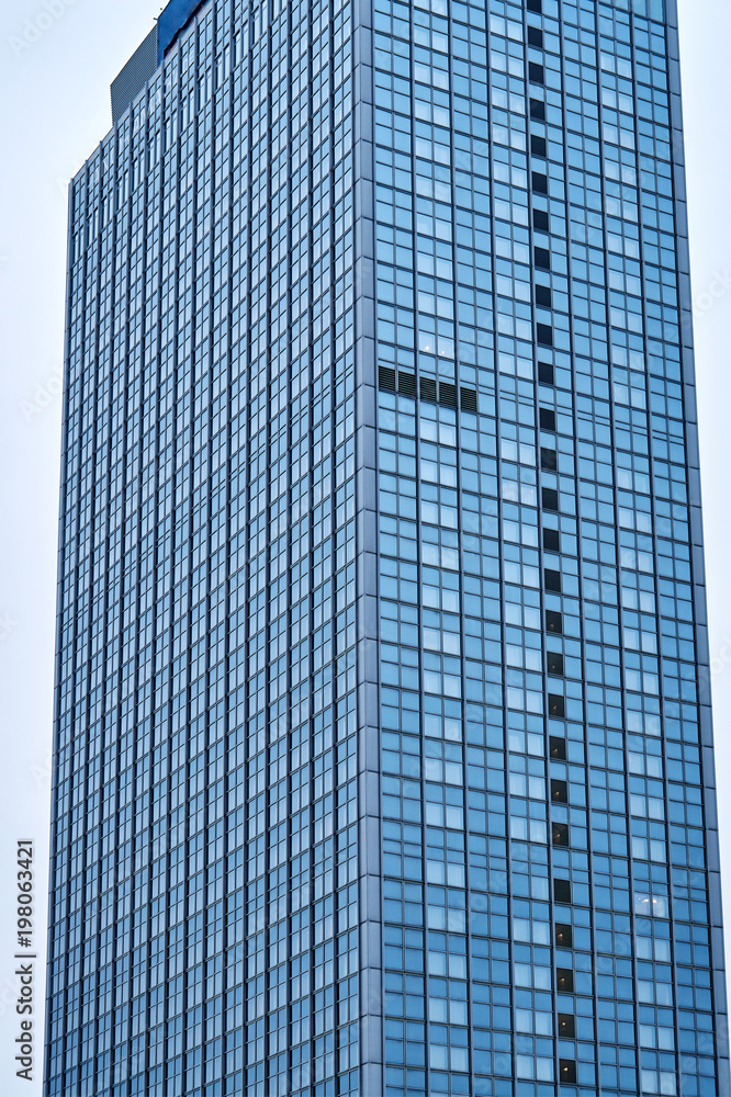 The facade of a skyscraper in Berlin