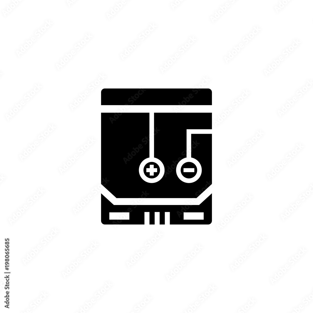 Circuit Board. Flat Vector Icon. Simple black symbol on white background Circuit Board. Flat Vector Icon. Simple black symbol on white background