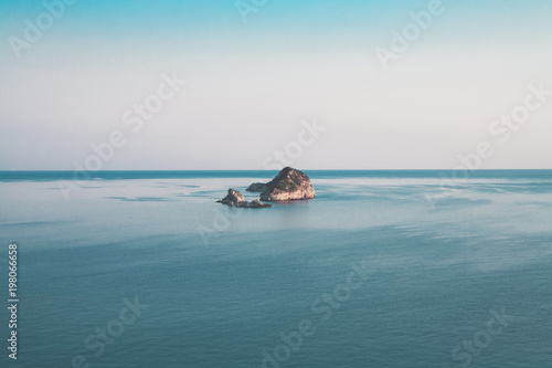 Panorama di Arillas Grecia - Corfù - Veduta del mare con isola