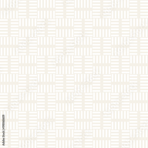 Trendy twill weave Lattice. Abstract Geometric Background Design. Vector Seamless Subtle Pattern.