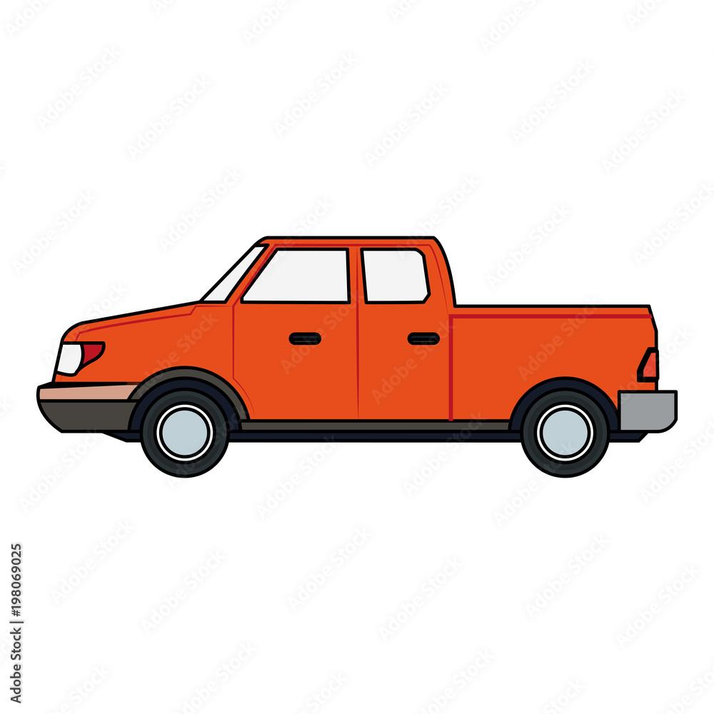 Pick up vehicle vector illustration graphic design