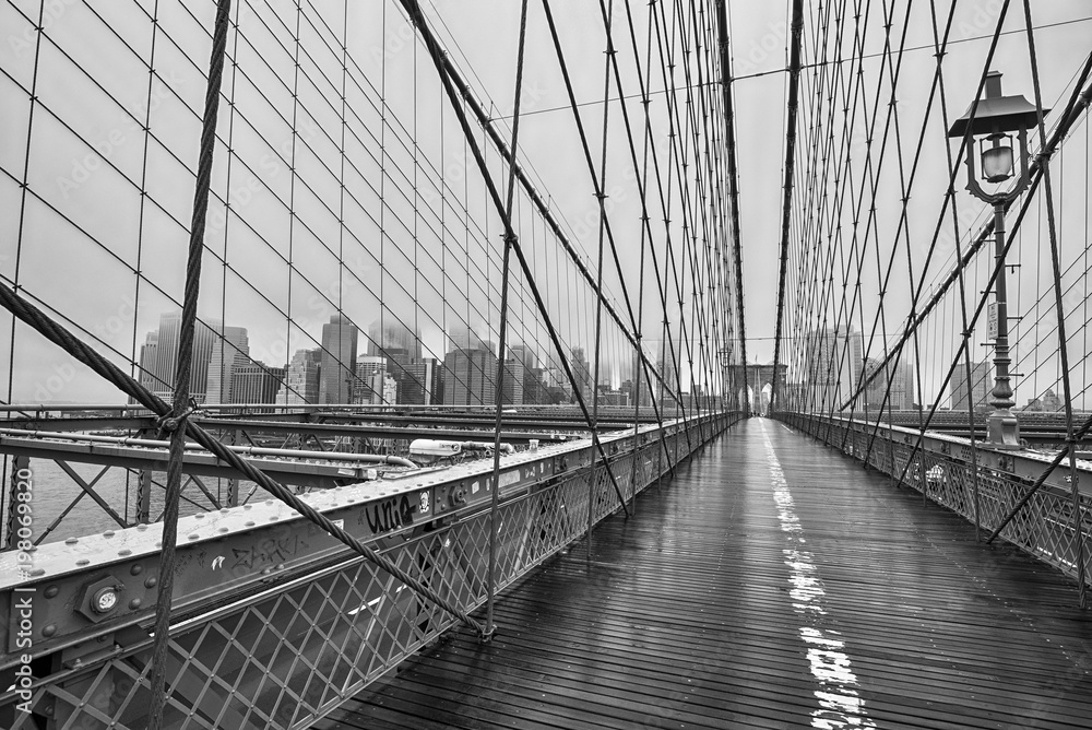 Naklejka premium Brooklyn bridge of New York City
