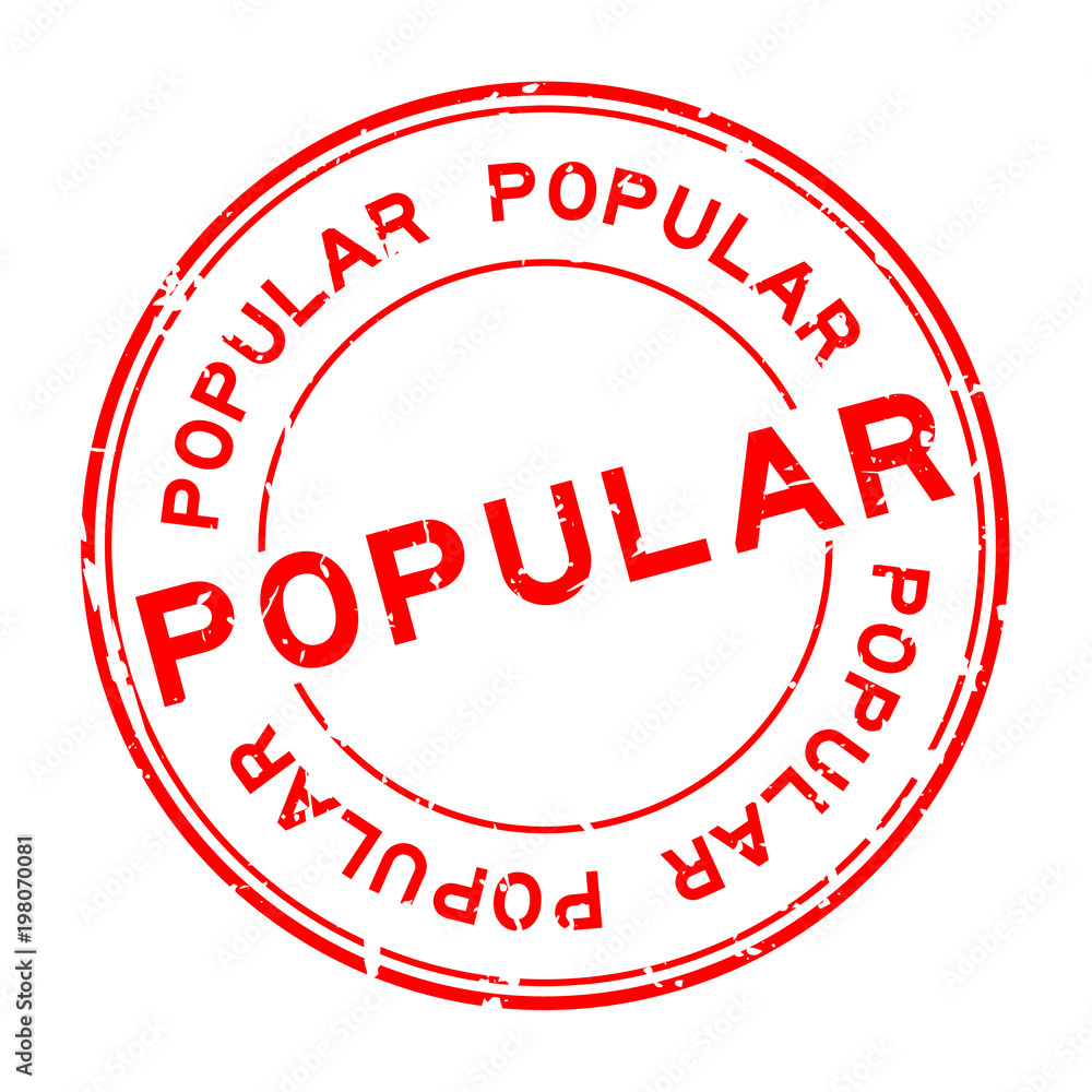 Grugne red popular word round rubber seal stamp on white background Grugne red popular word round rubber seal stamp on white background