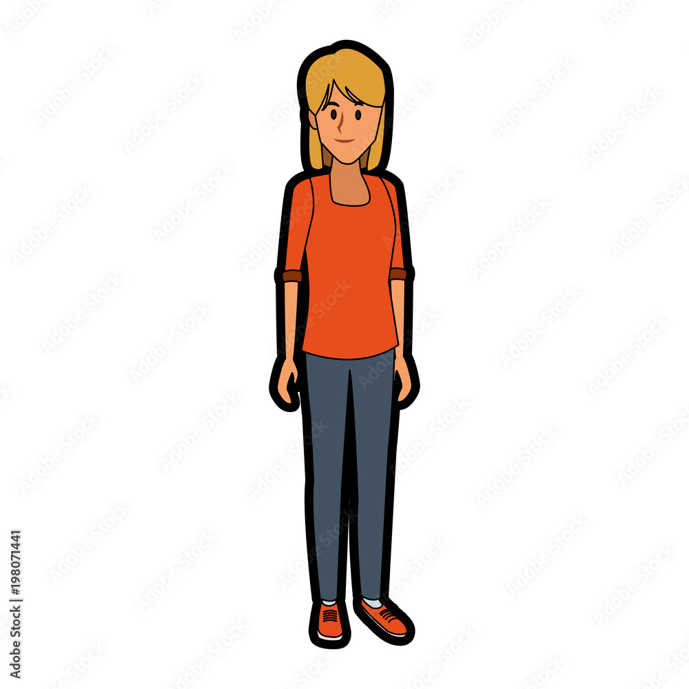 Young female student cartoon vector illustration graphic design Young female student cartoon vector illustration graphic design