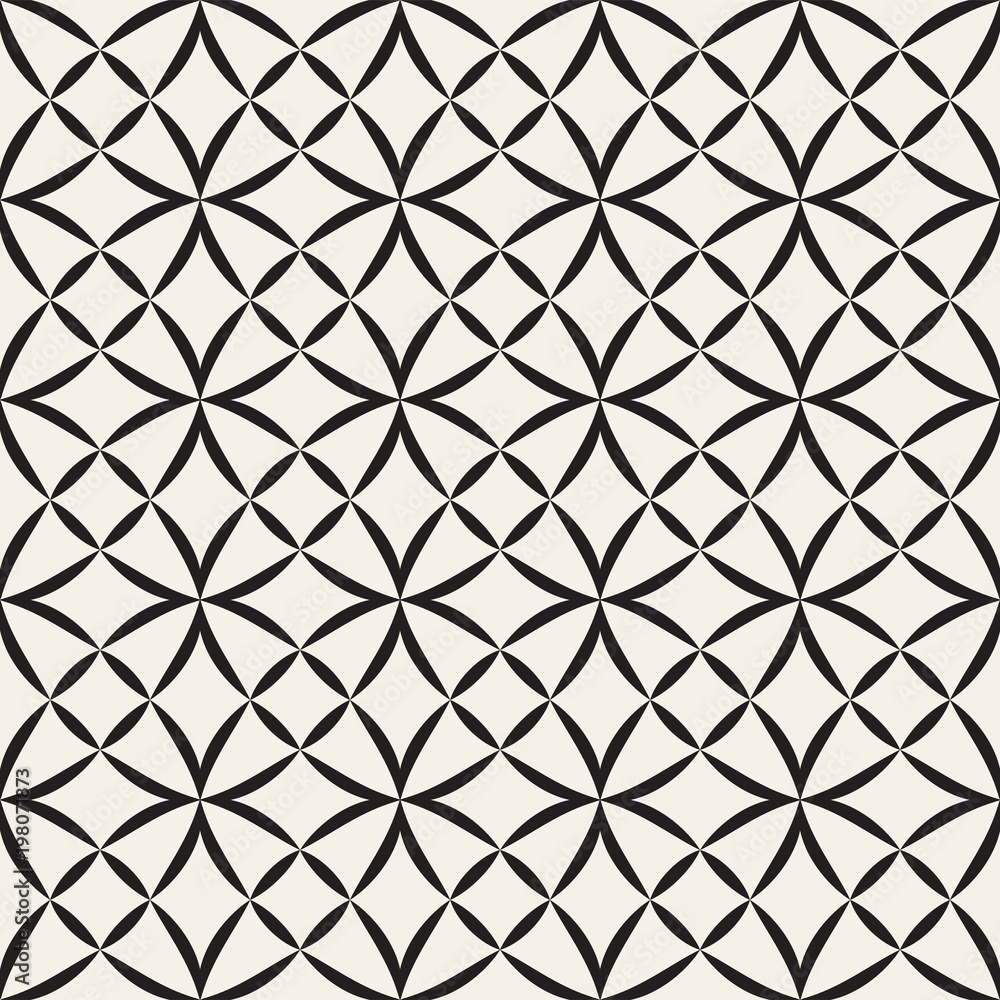 Vector seamless pattern. Modern stylish texture. Geometric striped ornament. Monochrome lattice Vector seamless pattern. Modern stylish texture. Geometric striped ornament. Monochrome lattice