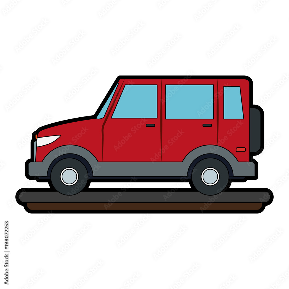 SUV 4x4 vehicle vector illustration graphic design