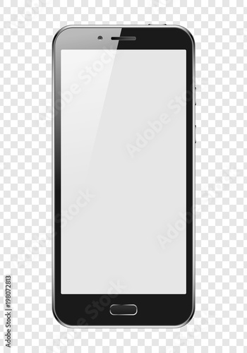 Vector smartphone in a transparancy background. To present your application and adaptive web - desing.