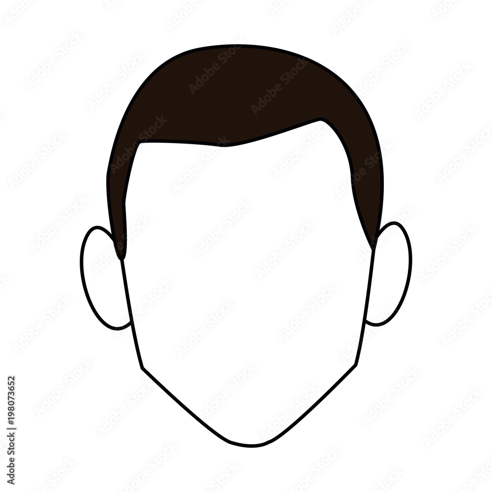 Young man faceless cartoon vector illustration graphic design Young man faceless cartoon vector illustration graphic design