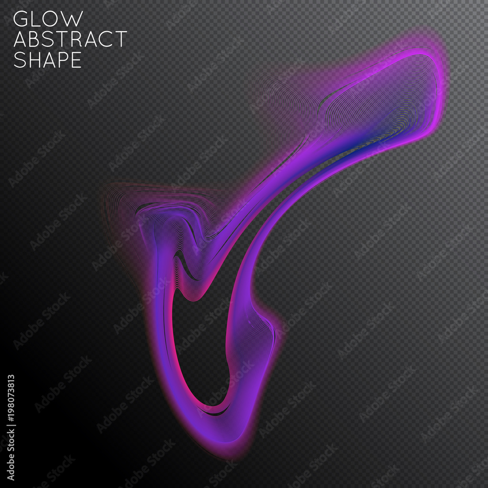 Abstract glow plasma shape Abstract glow plasma shape