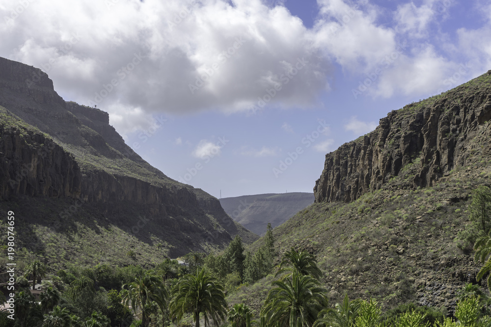 Beautiful rocks landscape in Canaries islands