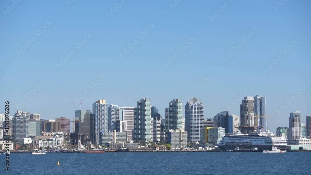 San Diego Daytime Skyline and Harbor Island San Diego Daytime Skyline and Harbor Island