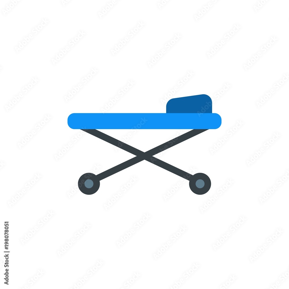 patient bed flat vector icon. Modern simple isolated sign. Pixel perfect vector illustration for logo, website, mobile app and other designs patient bed flat vector icon. Modern simple isolated sign. Pixel perfect vector illustration for logo, website, mobile app and other designs