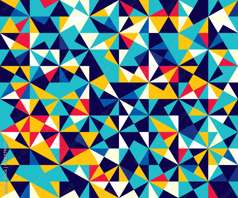 Abstract seamless pattern of triangles. Abstract seamless pattern of triangles.