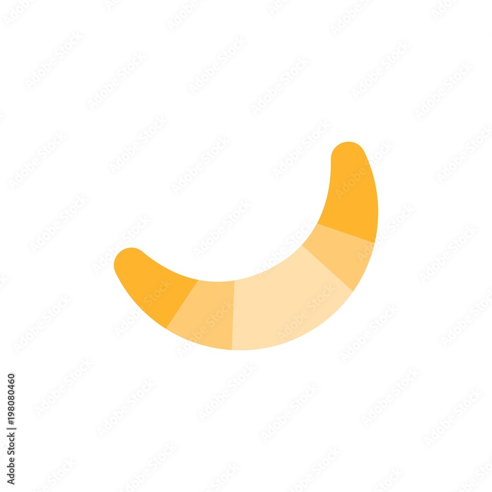 croissant flat vector icon. Modern simple isolated sign. Pixel perfect vector illustration for logo, website, mobile app and other designs croissant flat vector icon. Modern simple isolated sign. Pixel perfect vector illustration for logo, website, mobile app and other designs