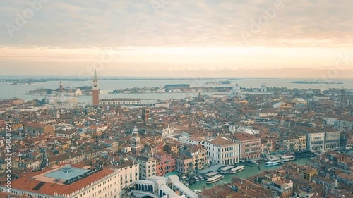 Wallpaper Mural Cityscape of Venice at sunset Torontodigital.ca