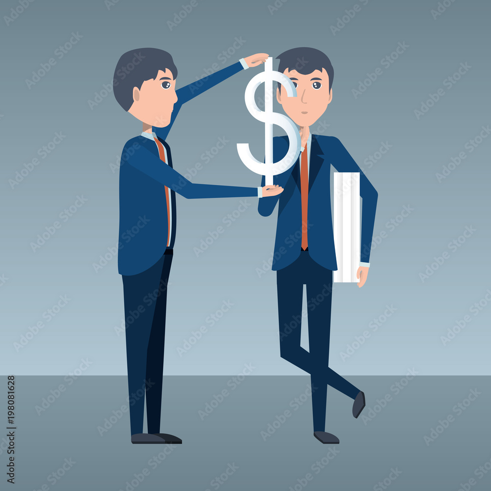 Obraz premium Cartoon businessman design