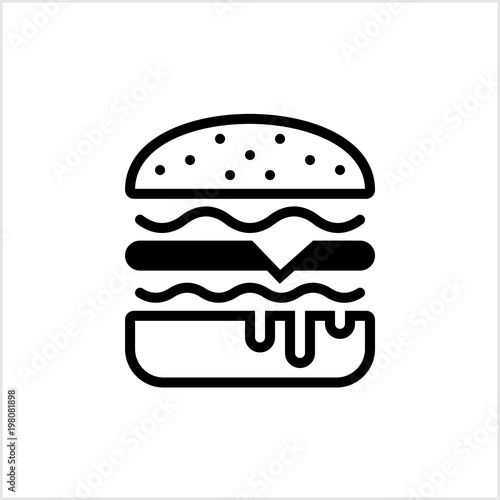 Burger Icon, Fast Food Burger