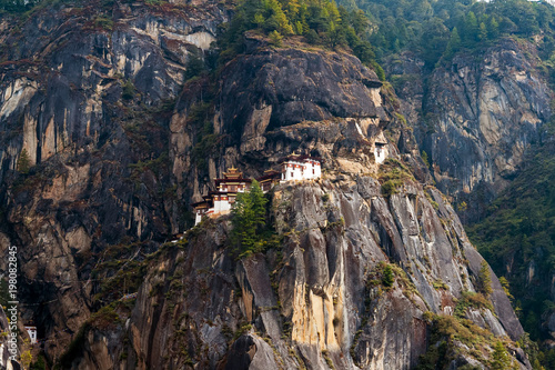 Paro Taktsang  The Tiger s Nest Monastery - Bhutan. Taktsang is the popular name of Taktsang Palphug Monastery  located in the cliffside of Paro valley  in Bhutan.