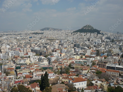 Blick von der Akropolis über Athen