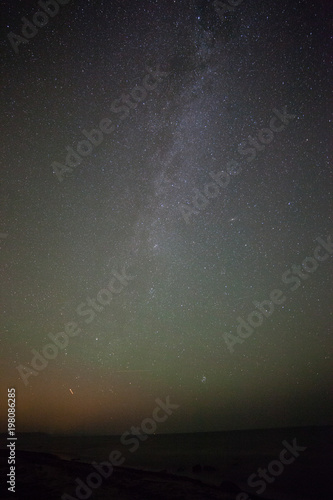 Milky way over the coast in Denmark