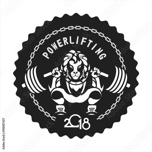 Powerlifting barbell squat