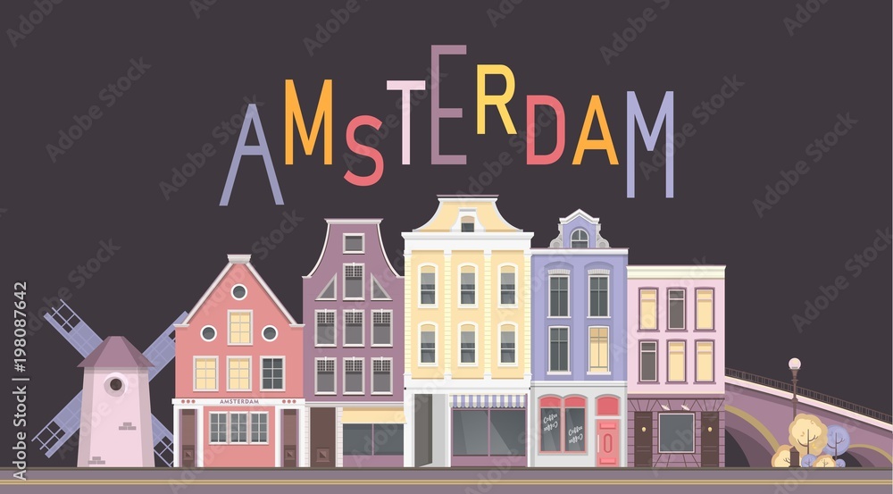 vector city amsterdam