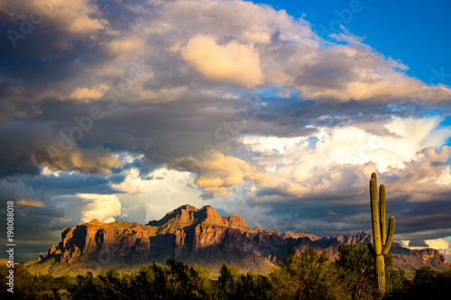 Superstition Mountains at Sunset