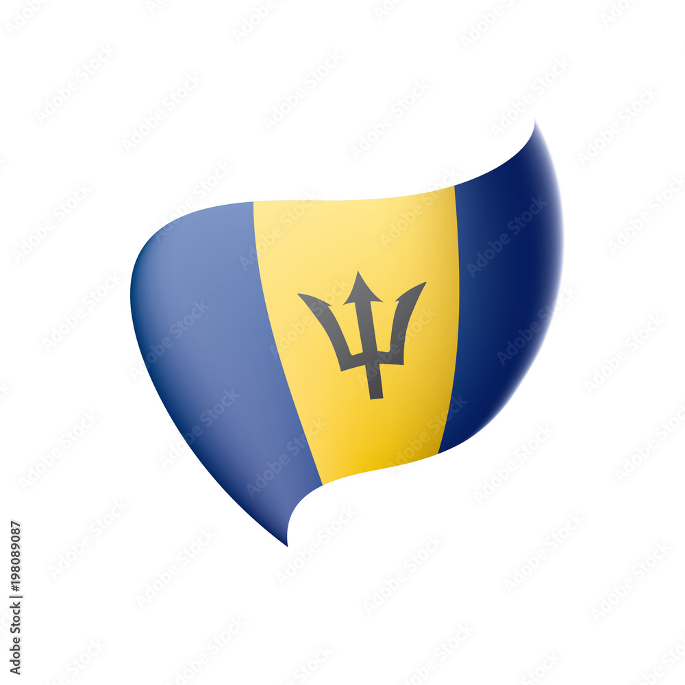 Barbados flag, vector illustration Barbados flag, vector illustration