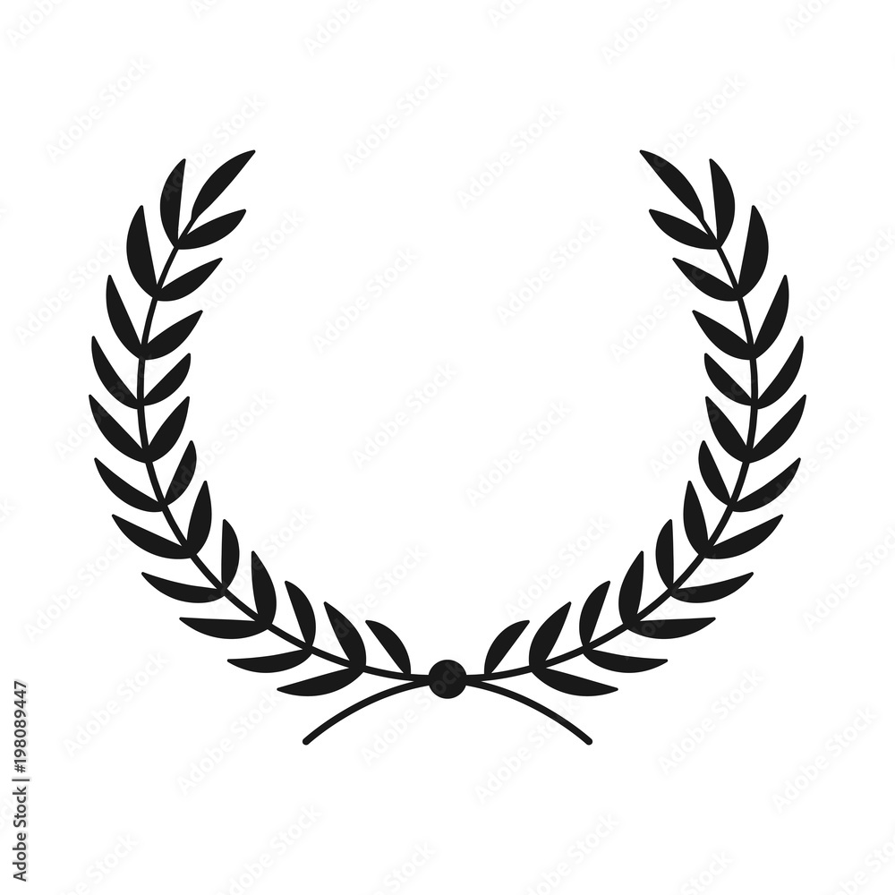 Laurel wreath. Hand drawn vector round frame for invitations, greeting cards, quotes, logos, posters and more. Vector Laurel wreath. Hand drawn vector round frame for invitations, greeting cards, quotes, logos, posters and more. Vector