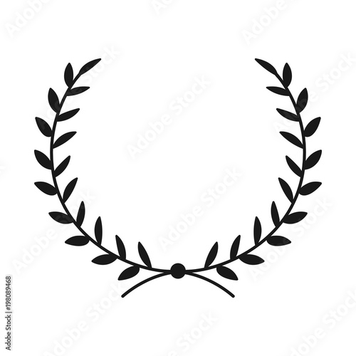 Laurel wreath. Hand drawn vector round frame for invitations  greeting cards  quotes  logos  posters and more. Vector