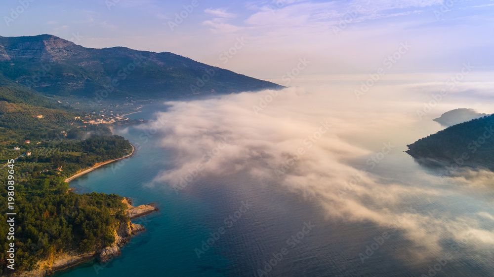 Fototapeta premium Kinira island at the island of Thassos Greece