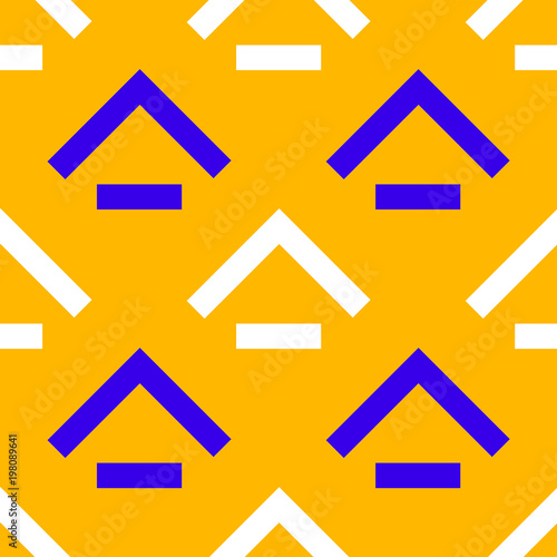Rooftop basement seamless pattern. Strict line geometric pattern for your design.