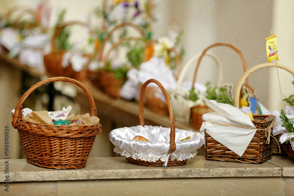 Consecration of Easter food, cakes, eggs and other dishes