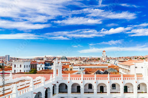 View on cityscape of Sucre in Bolivia