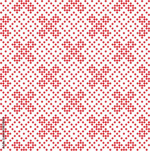 seamless embroidered national ornament vector