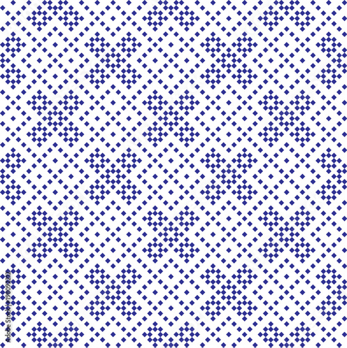seamless embroidered national ornament vector