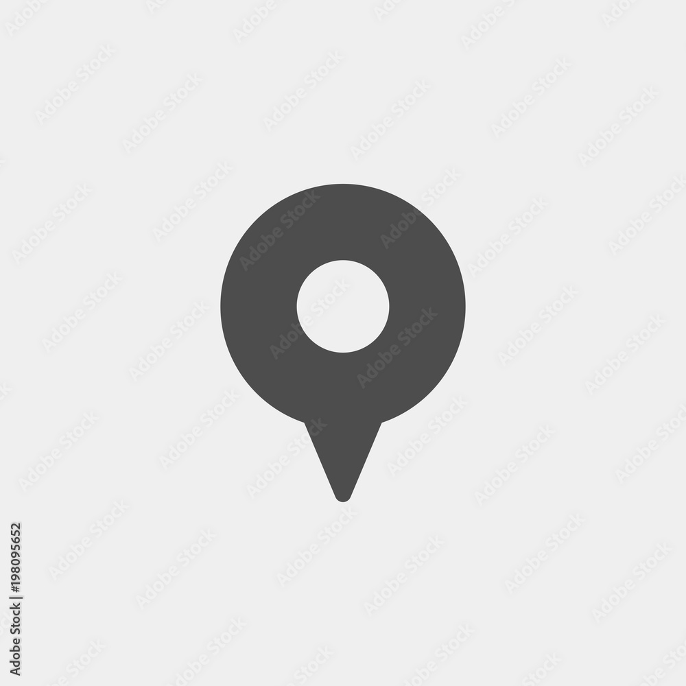 Gps flat vector icon. Location flat vector icon. Map pin flat vector icon Gps flat vector icon. Location flat vector icon. Map pin flat vector icon
