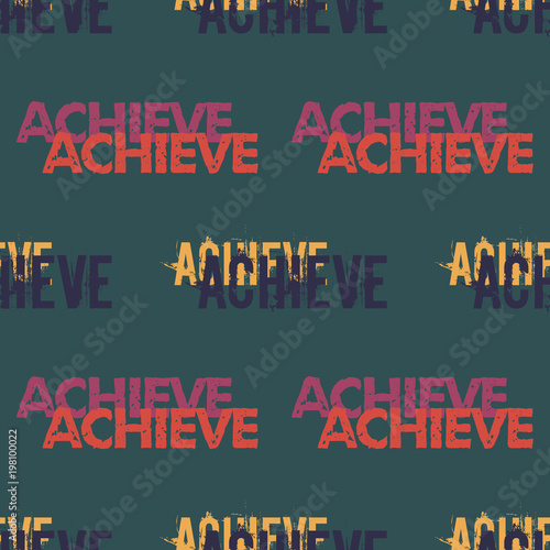 Achieve concept seamless pattern. Original design for print or digital media.