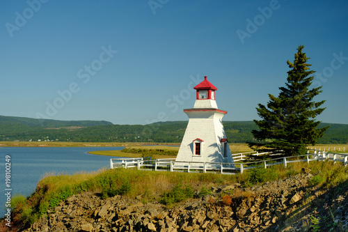 The colorful and beautiful Anderson Hollow Lighthouse in Canada