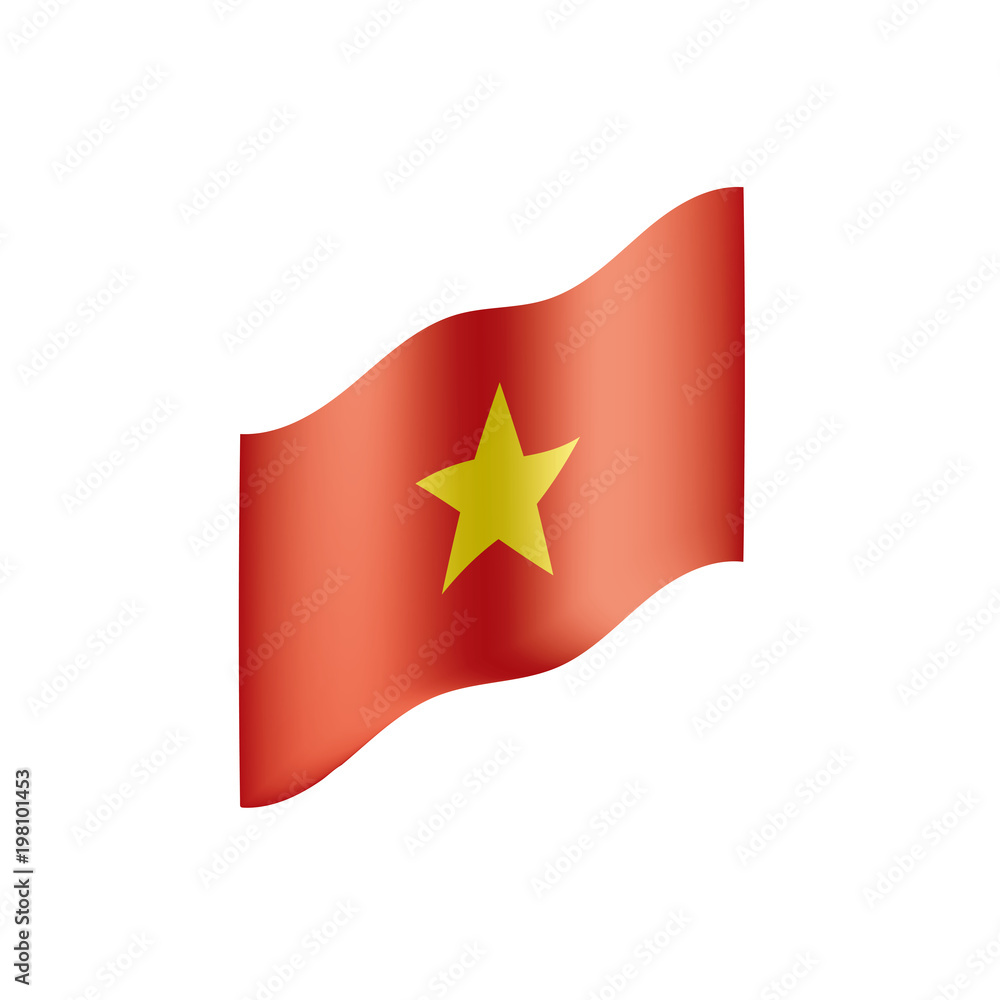 Vietnam flag, vector illustration Vietnam flag, vector illustration