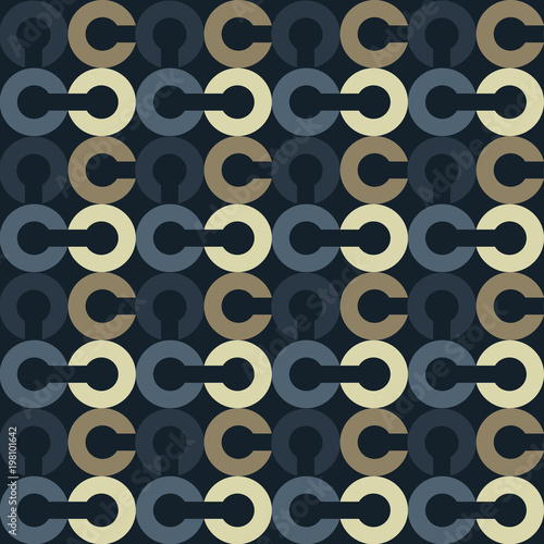 Link chain block seamless pattern. Suitable for screen, print and other media.