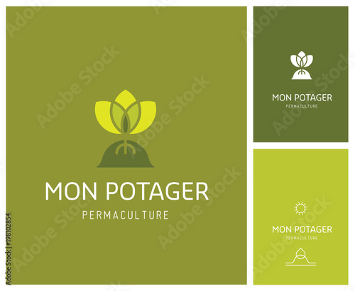 logotype pour une entreprise d'agriculture spécialisée en permaculture 